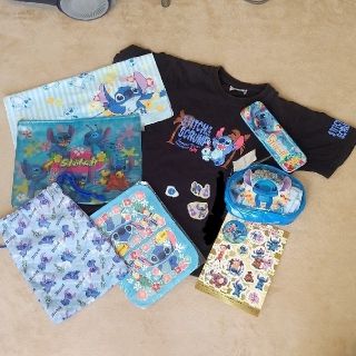 ディズニー(Disney)のスティッチ Tシャツ 文具 ポーチ 新品(その他)