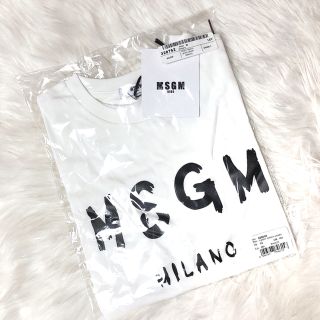 エムエスジイエム(MSGM)の新品 専用🇮🇹  MSGM Ｔシャツ ホワイト ロゴ キッズ レディース(Tシャツ(半袖/袖なし))