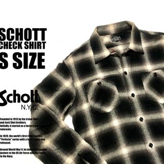 ショット(schott)のクラ様専用【Sサイズ】SCHOTT/CHECK SHIRT(シャツ)