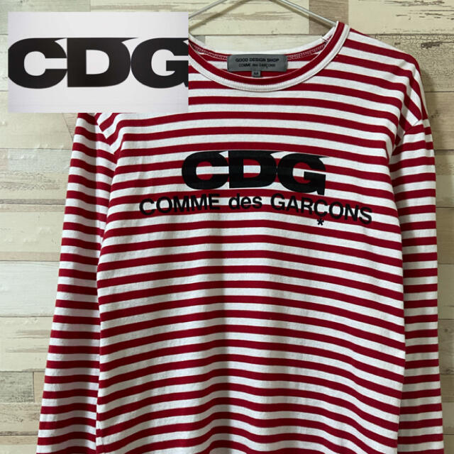 CDG】ロゴ ボーダーロンT カットソー | felomi.com