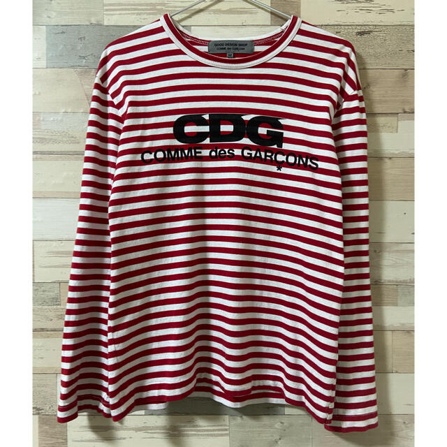 CDG】ロゴ ボーダーロンT カットソー | felomi.com