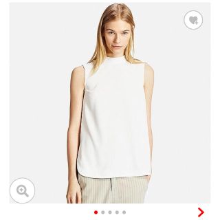 ユニクロ(UNIQLO)の大人気ハイネックブラウス(シャツ/ブラウス(半袖/袖なし))