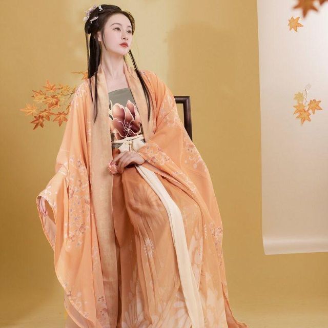 中華漢服「牡丹」２点 セット