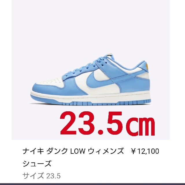 靴/シューズNIKE DUNK LOW COAST 【23.5㎝】
