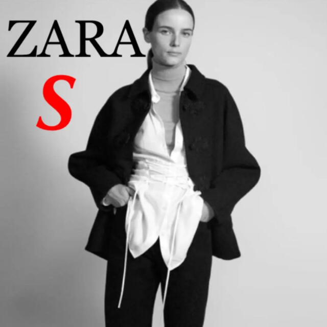 ZARA(ザラ)のZARA完売！ウール混トグルボタン留めコート レディースのジャケット/アウター(ロングコート)の商品写真