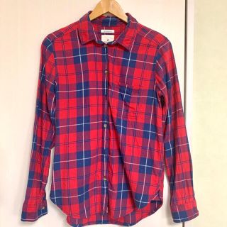 アメリカンイーグル(American Eagle)のアメリカンイーグル　長袖　赤チェックシャツ(シャツ/ブラウス(長袖/七分))