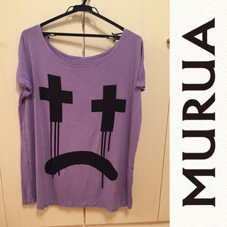 ムルーア(MURUA)のムルーアクロスフェイスTシャツ(Tシャツ(半袖/袖なし))