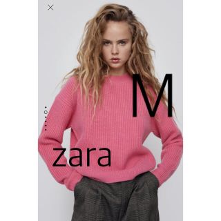 ザラ(ZARA)のZARA 裏編みニットウールセーター　M(ニット/セーター)