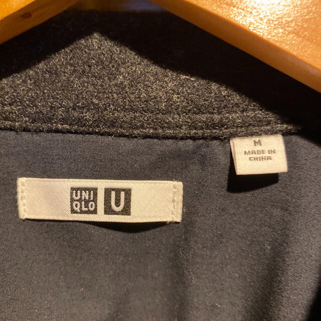 UNIQLO(ユニクロ)のUNIQLO U フリースシャツジャケット ダークグレー Mサイズ メンズのジャケット/アウター(その他)の商品写真
