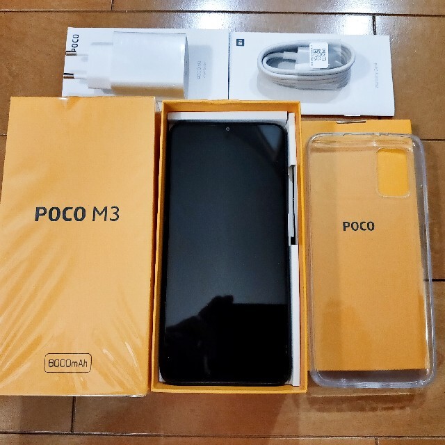 スマートフォン/携帯電話【新品送料込】SIMフリー POCO M3 グローバル版 4GB/64GB