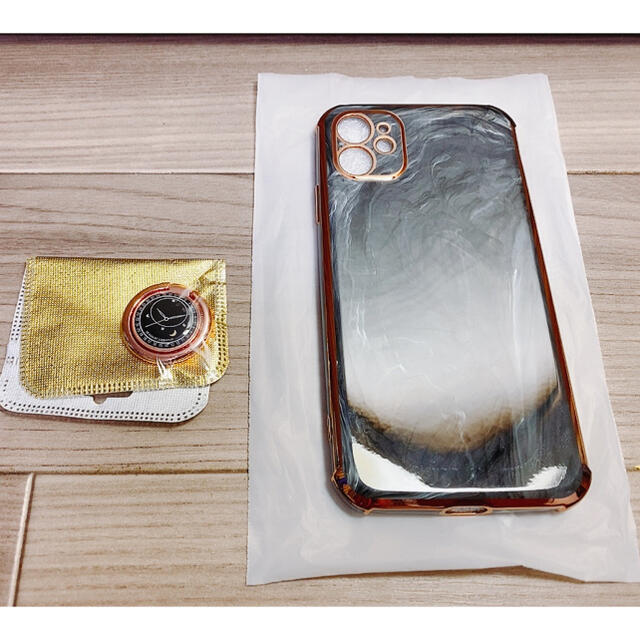 n.k様用　iPhone11ケース スマホケース リング付き 黒 スマホ/家電/カメラのスマホアクセサリー(iPhoneケース)の商品写真