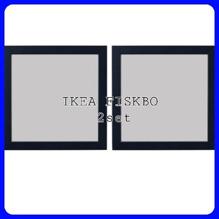 イケア(IKEA)のIKEA FISKBO フィスクボー ダークブルー ２枚セット(フォトフレーム)