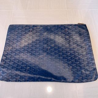 ゴヤール(GOYARD)の正規品GOYARDゴヤール　セナGM クラッチバック　ネイビー中古(セカンドバッグ/クラッチバッグ)