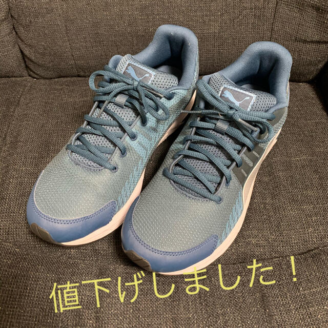 PUMA(プーマ)のプーマ　スニーカー　ランニングシューズ　サイズ27.5 グリーン メンズの靴/シューズ(スニーカー)の商品写真