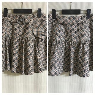 バーバリーブルーレーベル(BURBERRY BLUE LABEL)の極美品　BURBERRY LONDON バーバリー チェックスカート　36(ミニスカート)