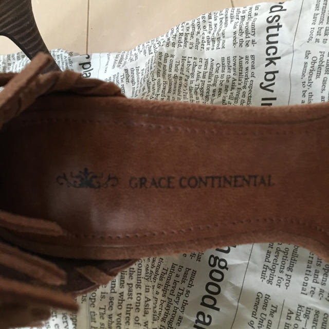 GRACE CONTINENTAL(グレースコンチネンタル)のGRACEスェードパンプス37 レディースの靴/シューズ(サンダル)の商品写真