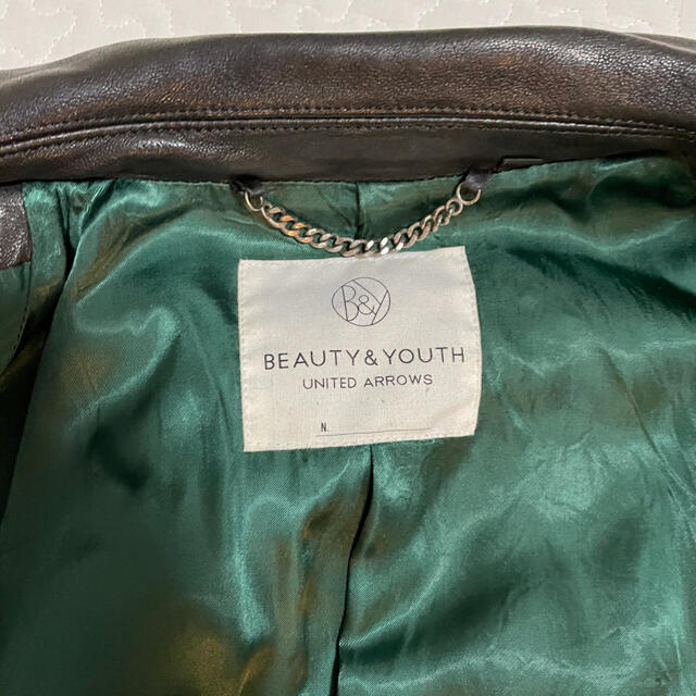 BEAUTY&YOUTH UNITED ARROWS(ビューティアンドユースユナイテッドアローズ)のBEAUTY&YOUTH UNITED ARROWS ダブルライダース メンズのジャケット/アウター(ライダースジャケット)の商品写真