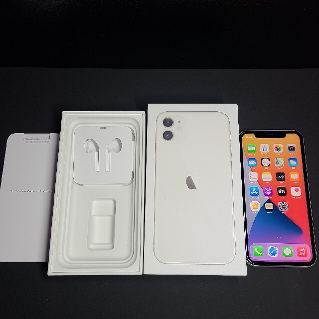 スーパーセール期間限定 iPhone - 美品 iPhone11 128GB ホワイト SIM
