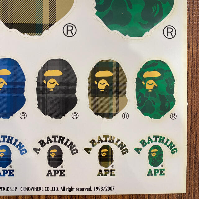 A BATHING APE(アベイシングエイプ)のA Bathing Ape シール その他のその他(その他)の商品写真