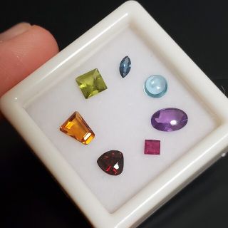天然宝石ルースセット まとめて7色!③の通販 by Fluorite in quartz