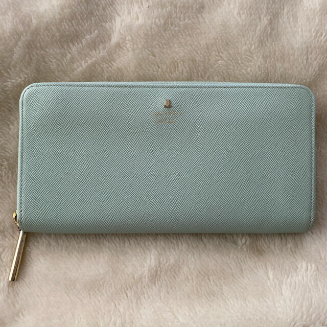 LANVIN en Bleu(ランバンオンブルー)のお値下げランバンオンブルー リュクサンブールラウンドファスナー長財布ミントカラー レディースのファッション小物(財布)の商品写真