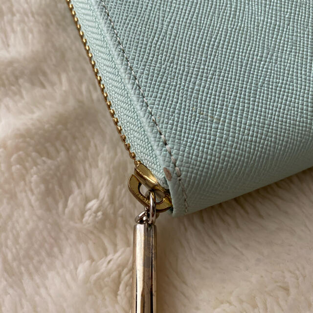 LANVIN en Bleu(ランバンオンブルー)のお値下げランバンオンブルー リュクサンブールラウンドファスナー長財布ミントカラー レディースのファッション小物(財布)の商品写真