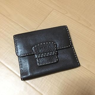 プラダ(PRADA)のPRADA レザー3つ折り財布(財布)