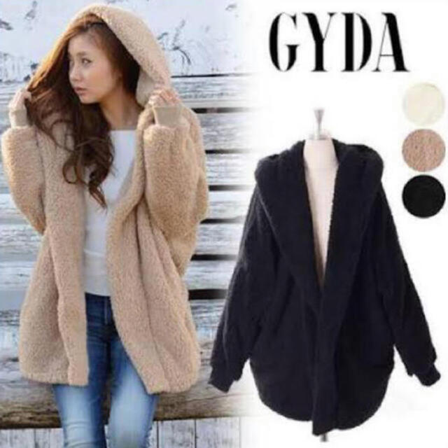 GYDA(ジェイダ)のGYDA ボアコート　ブラック レディースのジャケット/アウター(その他)の商品写真