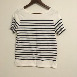 ムジルシリョウヒン(MUJI (無印良品))のボーダーTシャツ(Tシャツ(半袖/袖なし))