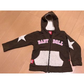 ベビードール(BABYDOLL)のキッズ・子供服100cm zipパーカー BABYDOLL ベビードール ベビド(ジャケット/上着)