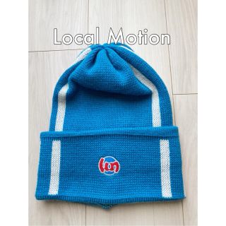 クイックシルバー(QUIKSILVER)のLocal Motion ローカルモーション ニット帽 美品 フリーサイズ(ニット帽/ビーニー)