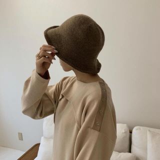 カスタネ(Kastane)のamiur soft knit hat moca (ハット)