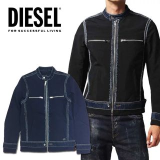 ディーゼル(DIESEL)のDIESEL ライダースジャケット  J-FONT ブルゾン デニム(ライダースジャケット)