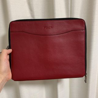 コーチ(COACH)の(正規品) COACHセカンドバック　ポーチ クラッチバック　本革(セカンドバッグ/クラッチバッグ)