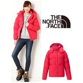 ザノースフェイス(THE NORTH FACE)の★24時まで★【希少】ダウンジャケット キャンプシエラショート ピンク 赤(ダウンジャケット)