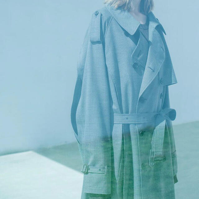 SUNSEA(サンシー)のstein  20ss Double Shade Trench Coat メンズのジャケット/アウター(トレンチコート)の商品写真