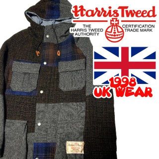 mean  マウンテンパーカー メンズ Harris Tweed