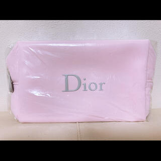 ディオール(Dior)のDior ディオールポーチ ノベルティ ピンク×グレー 限定♡(ポーチ)