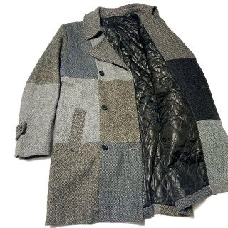 Harris Tweed    UK WEAR ハリスツイード パッチワーク チェスター