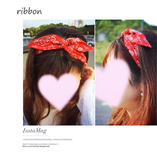 Riku様専用 リボンカチューシャ♡ ハンドメイドのキッズ/ベビー(外出用品)の商品写真
