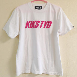 キックスティーワイオー(KIKS TYO)のKIKS TYO Tシャツ 白ピンク M(Tシャツ/カットソー(半袖/袖なし))