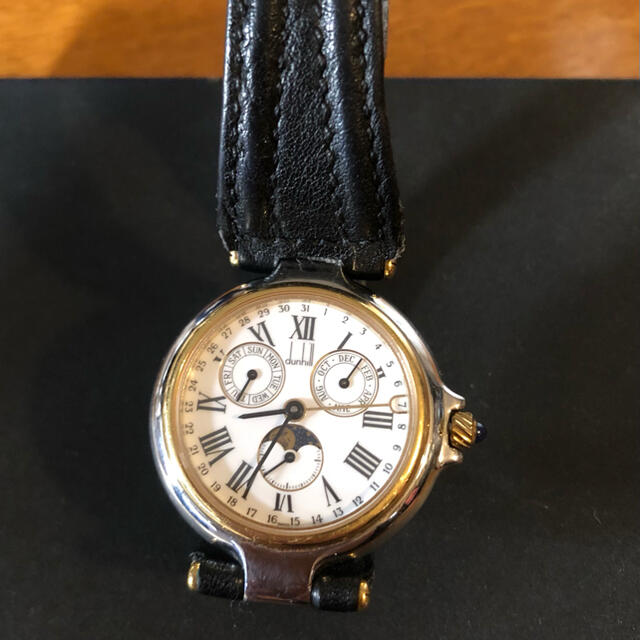 日本製】 Dunhill ダンヒルミレニアム トリプルカレンダー ムーンフェイズ ボーイズサイズ 腕時計(アナログ) 