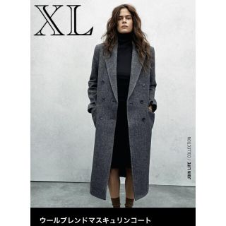 ウールブレンド　マスキュリンコート　ZARA ザラ