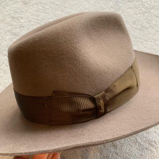 ボルサリーノ(Borsalino)の専用　ボルサリーノ　Borsalino グレージュ　57(ハット)