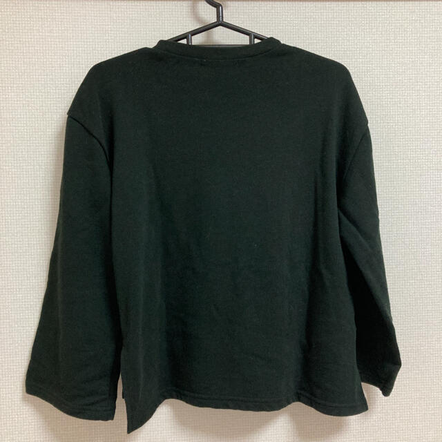 SpRay(スプレイ)のTシャツ 花 刺繍 黒 トレーナー レディースのトップス(Tシャツ(長袖/七分))の商品写真