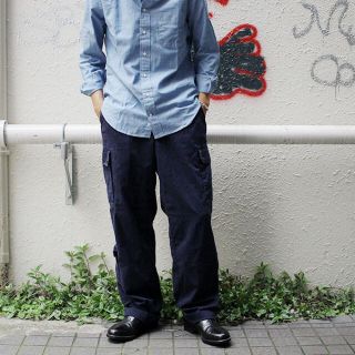 エンジニアードガーメンツ(Engineered Garments)のオランダ軍 フィールドカーゴパンツ ナイフポケット付き NAVY メンズ(ワークパンツ/カーゴパンツ)