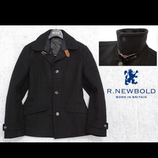 R.NEWBOLD(アールニューボールド)のポールスミス　R.NEWBOLD  メルトンウールコート　定価2万6千円 メンズのジャケット/アウター(ステンカラーコート)の商品写真