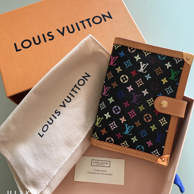 LOUIS VUITTON(ルイヴィトン)の未使用ルイ・ヴィトンアジェンダ 手帳カバーマルチカラーノワールR20895 レディースのファッション小物(その他)の商品写真