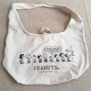 ピーナッツ(PEANUTS)の公式サイト売り切れ！【PEANUTS cafe】スヌーピー キャンバスショルダー(トートバッグ)