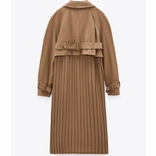 ザラ(ZARA)の新品☆ZARA ザラ プリーツロングトレンチコート(トレンチコート)